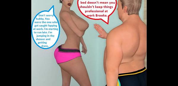  3D Comic Cuckold Wife Gets Dirty With Her Boss For Wacky Tacky Day Part 2